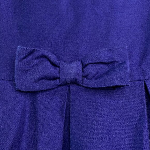 JANIE AND JACK Moonlight Garden Dress Girls 5 5T Navy Blue Cotton Floral Lined - Picture 5 of 12